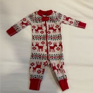Hanna Anderson baby holiday zip sleeper